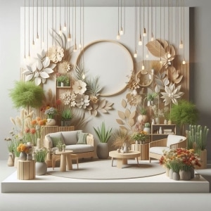 FLOWERS AND PLANTS ON THE STAND: SECRETS OF IMPRESSIVE DESIGN